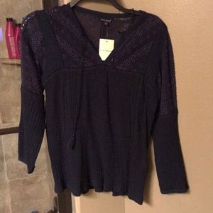 Navy blouse